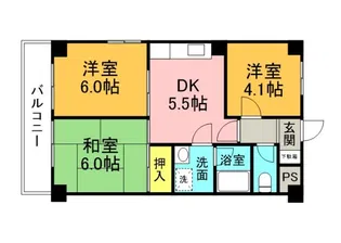 河野ビル【3階】の間取り