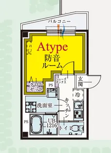 b’CASA九品仏【1階】の間取り