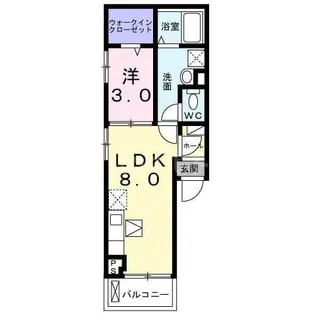 トゥッティ 桜木【3階】の間取り