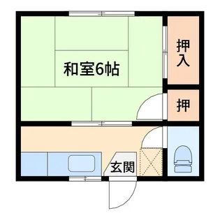 大野コーポ【1階】の間取り
