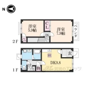 BelleShineE【1階】の間取り