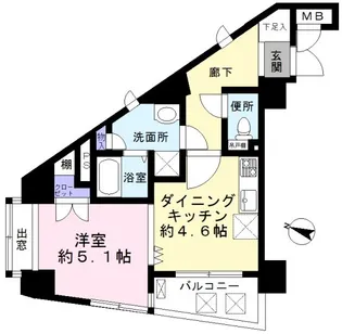 日神パレステージ駒場【5階】の間取り