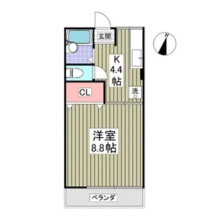 テクノポリス宝木【2階】の間取り