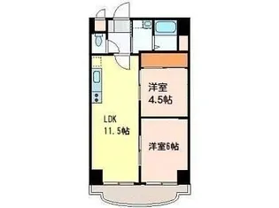 ベイシティマルゴ【2階】の間取り