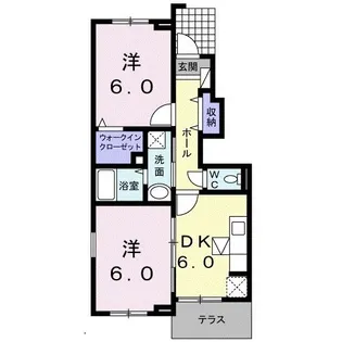 ベルフラン I【1階】の間取り