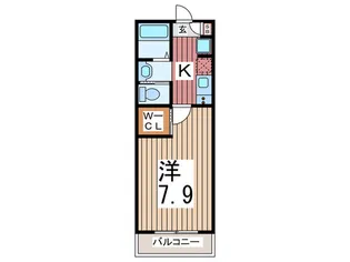 エムズシャトー吉川美南【1階】の間取り