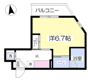 スペーシア飯田橋I【2階】の間取り