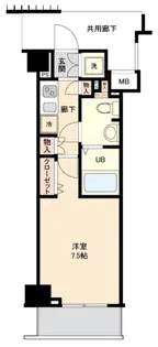 ジェノヴィア板橋本町駅前グリーンヴェール【8階】の間取り