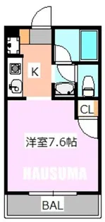 ポプラ倶楽部501【2階】の間取り