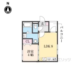 KRAM椥辻【3階】の間取り