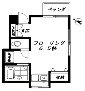 東京都目黒区南3【アパート】の間取り
