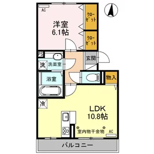リヴェールマリーズE【3階】の間取り