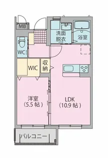 リヴェール【1階】の間取り