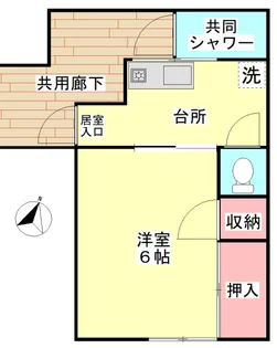 ジェント佐賀【2階】の間取り