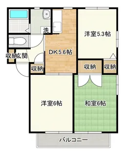 DIAS・FONTANA【2階】の間取り
