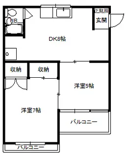 リバティ前橋【1階】の間取り