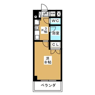レージュ城西【1階】の間取り