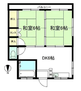 五月マンション【2階】の間取り