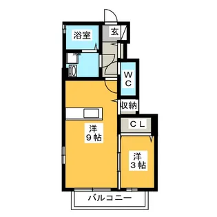 カーサスガII【1階】の間取り