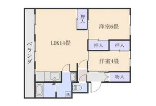 サルヴァトーレ伊敷【4階】の間取り