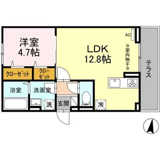 山梨県甲府市下飯田2【アパート】の間取り