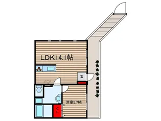 ピアニッシモII【2階】の間取り