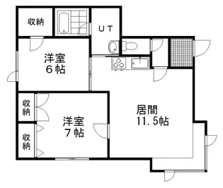 ベル・ソワレ1号館【1階】の間取り