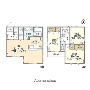 東京都世田谷区北烏山7【一戸建】の間取り