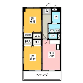岡部ビル【4階】の間取り