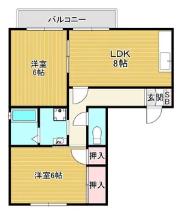 ヴィラ・ロワール【1階】の間取り