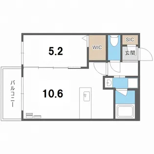 ALPHA新札幌【4階】の間取り