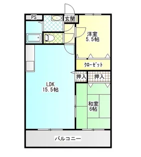 シトラスハーモニー【2階】の間取り
