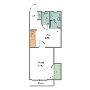 ルミエール中野【2階】の間取り