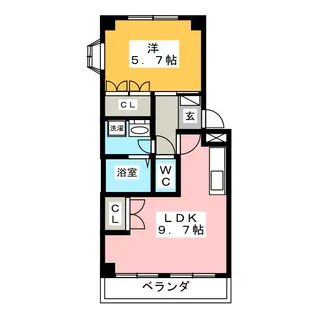 メゾン・ド・レーヴ【1階】の間取り