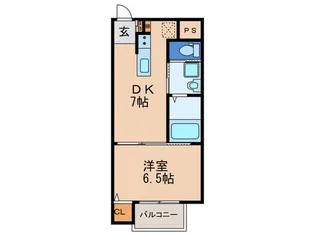 ディオコーポはりなかの【1階】の間取り