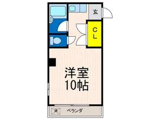 パインハイム春日野道【4階】の間取り