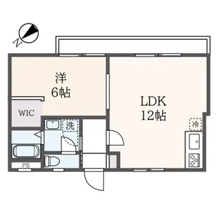 クレセントN壱番館【1階】の間取り