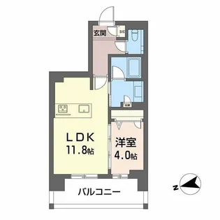 シャーメゾンステージ中央通り【10階】の間取り