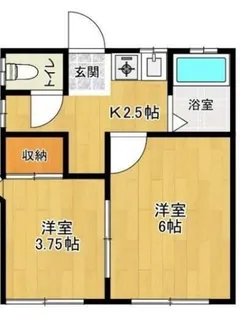 プラザいとうA【2階】の間取り