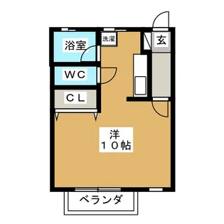 リトルスター長町【1階】の間取り