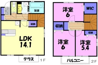 フランシール Aの間取り