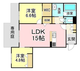 福岡県北九州市小倉北区井堀4【マンション】の間取り