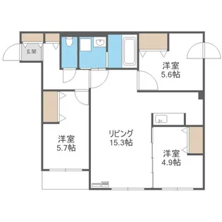 FRANZ TSUKISAMU KOEN【3階】の間取り