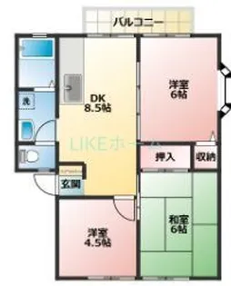 ボナール【2階】の間取り