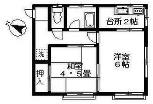 テラス西調布【2階】の間取り