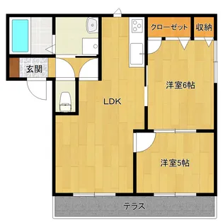 カーサアルシェA【1階】の間取り