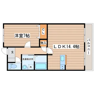 アルバ市名坂【2階】の間取り