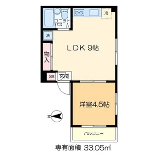 コーポC&T【4階】の間取り