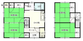 新潟県長岡市下山3【一戸建】の間取り