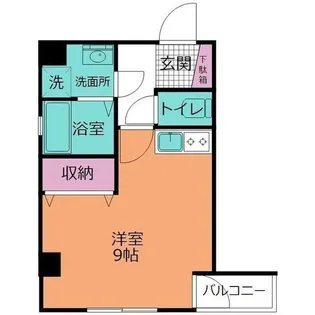 1Rの間取り画像